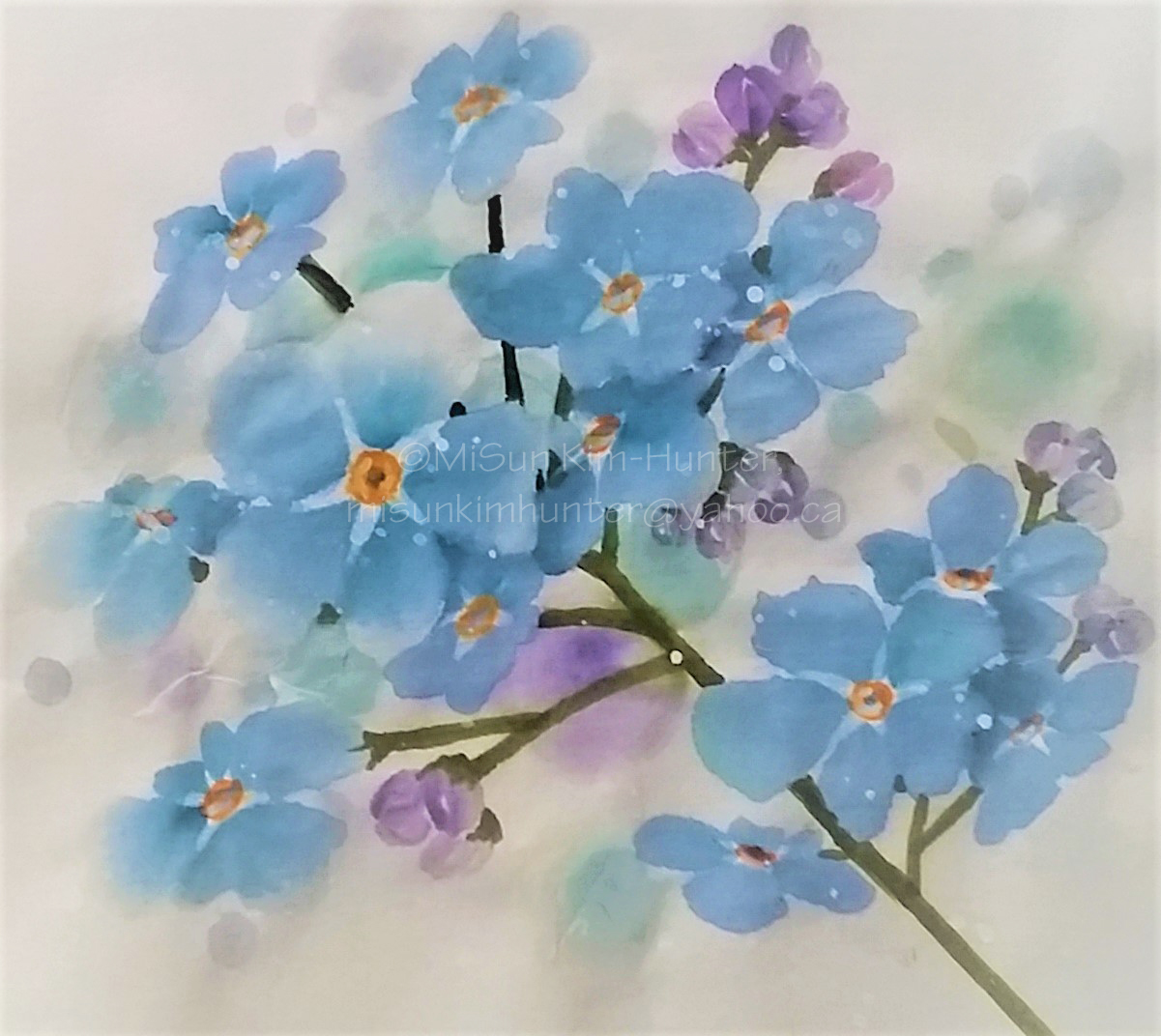 10x10 forget me not